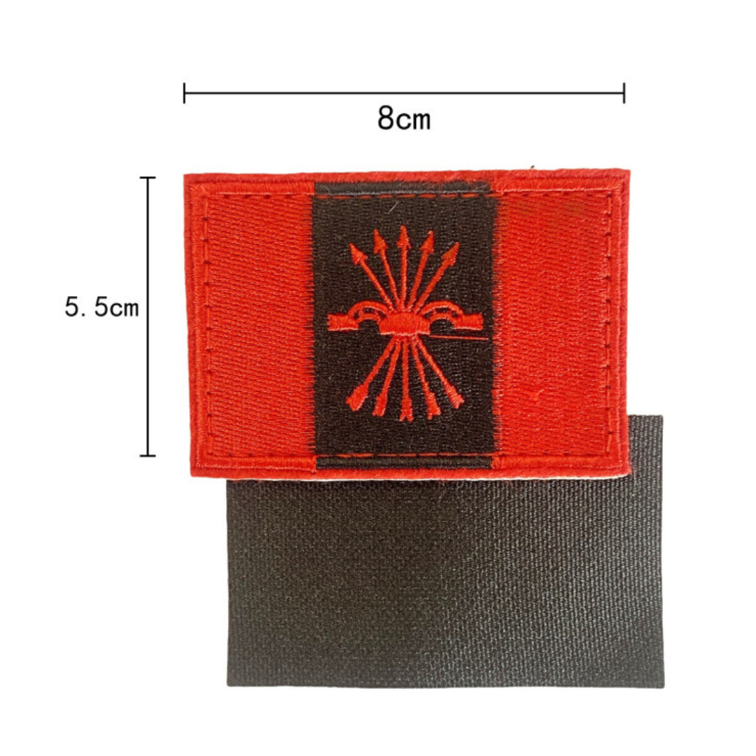 Embroidered thermo-adhesive patch Flag of Spain and coat of arms