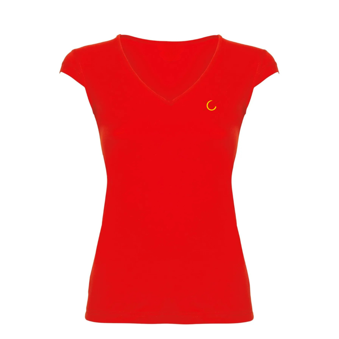 Camiseta de España roja Mujer - Talla S - Oferta