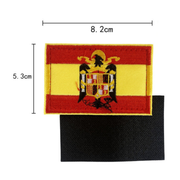 Embroidered thermo-adhesive patch Flag of Spain and coat of arms