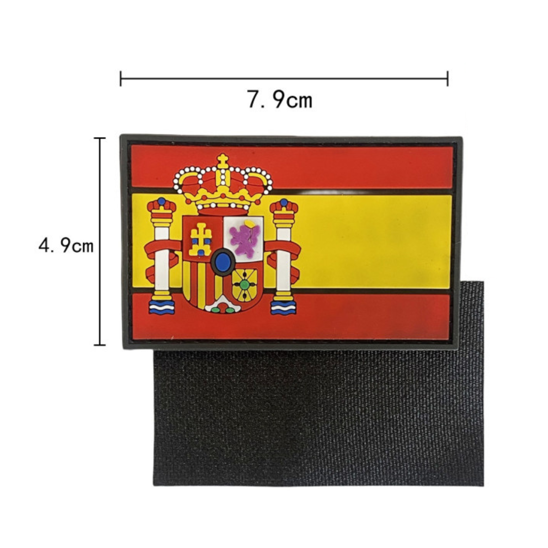 Embroidered thermo-adhesive patch Flag of Spain and coat of arms