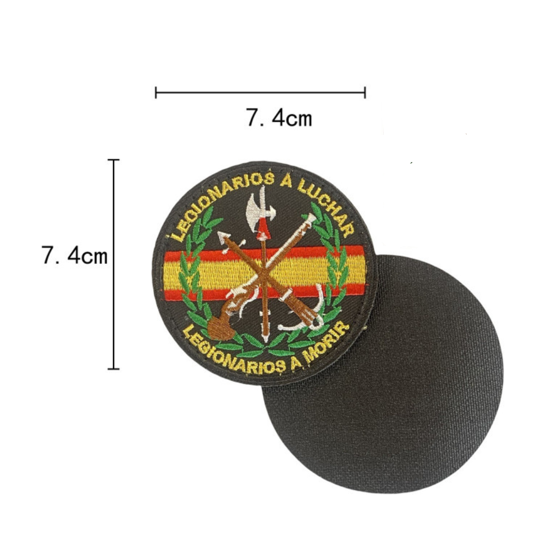 Embroidered thermo-adhesive patch Flag of Spain and coat of arms
