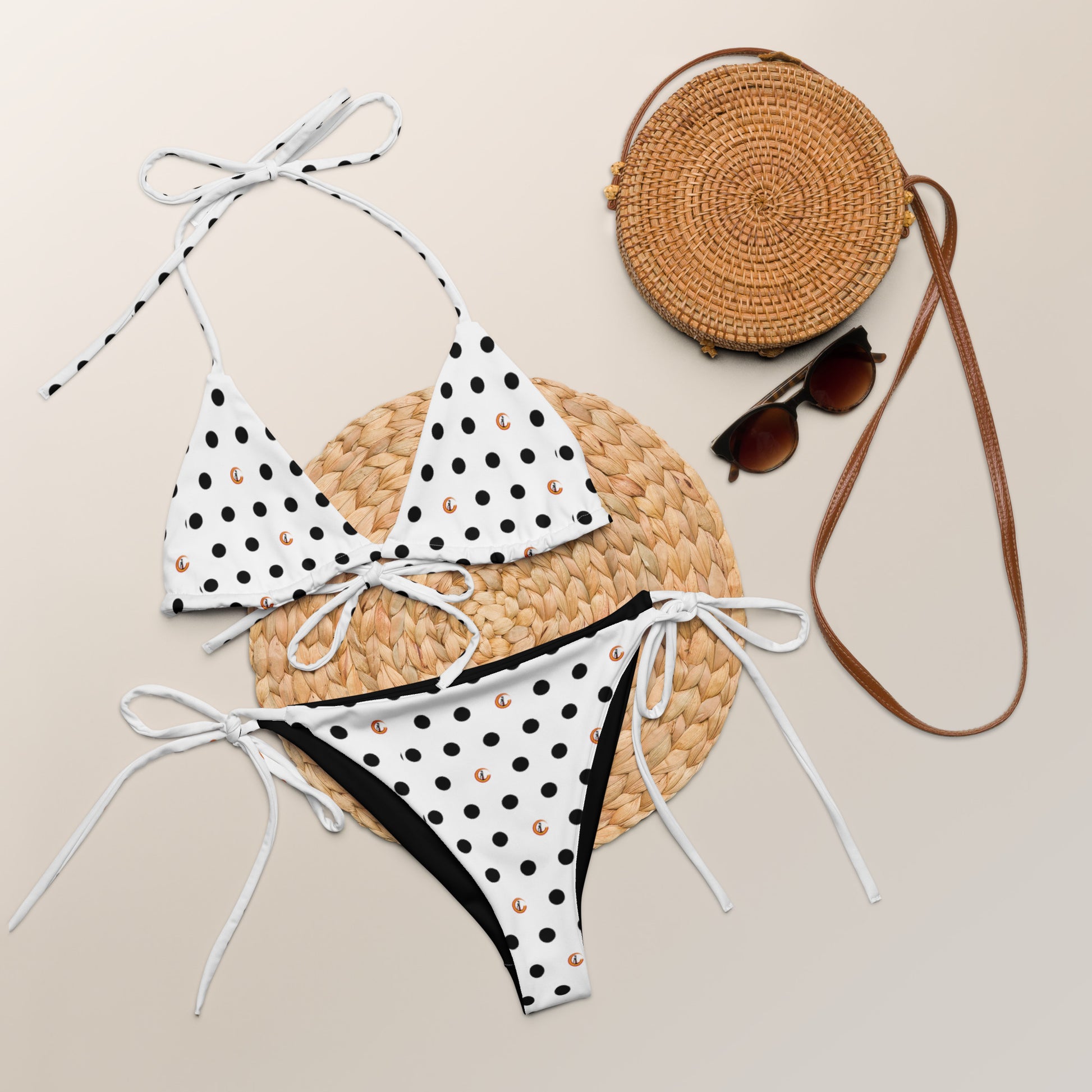 Bikini de triángulo Lunares La Flamenca de Borgoña - LaFlamencadeBorgoña