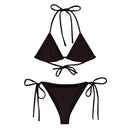 Bikini de triángulo negro Cruz de Borgoña - LaFlamencadeBorgoña