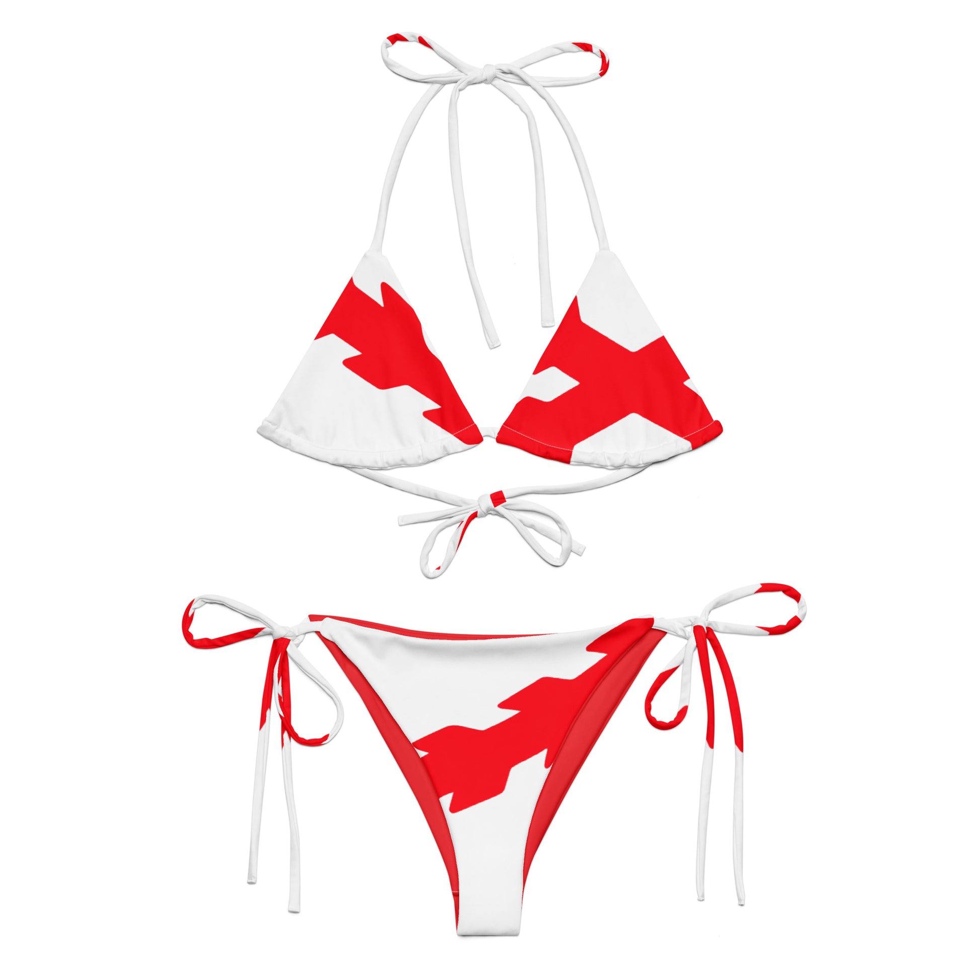 Bikini de triángulo Cruz de Borgoña - LaFlamencadeBorgoña