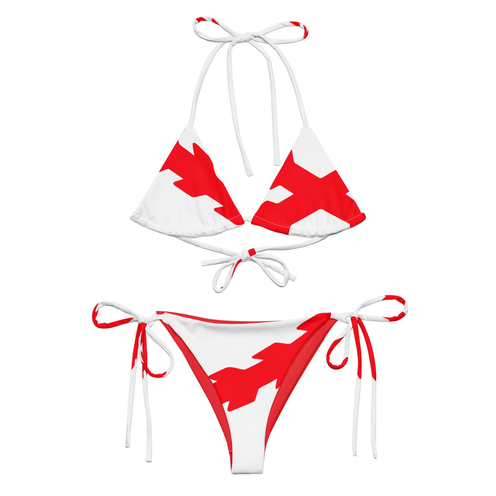 Bikini de triángulo Cruz de Borgoña - LaFlamencadeBorgoña