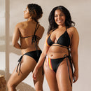 Bikini de triángulo negro Bandera España - LaFlamencadeBorgoña