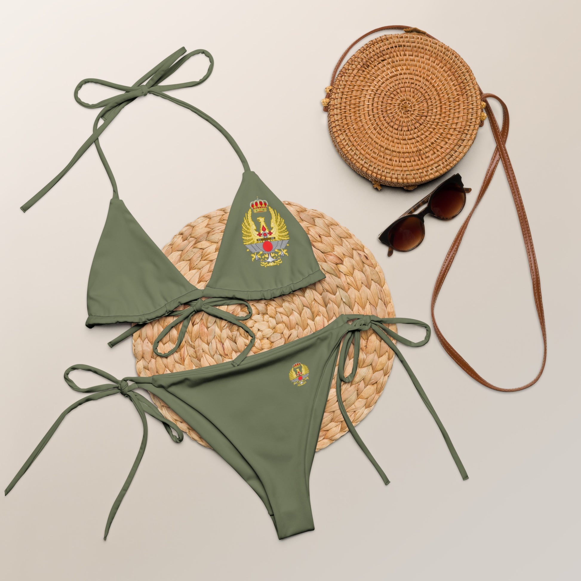 Bikini de triángulo Ejército Español - LaFlamencadeBorgoña
