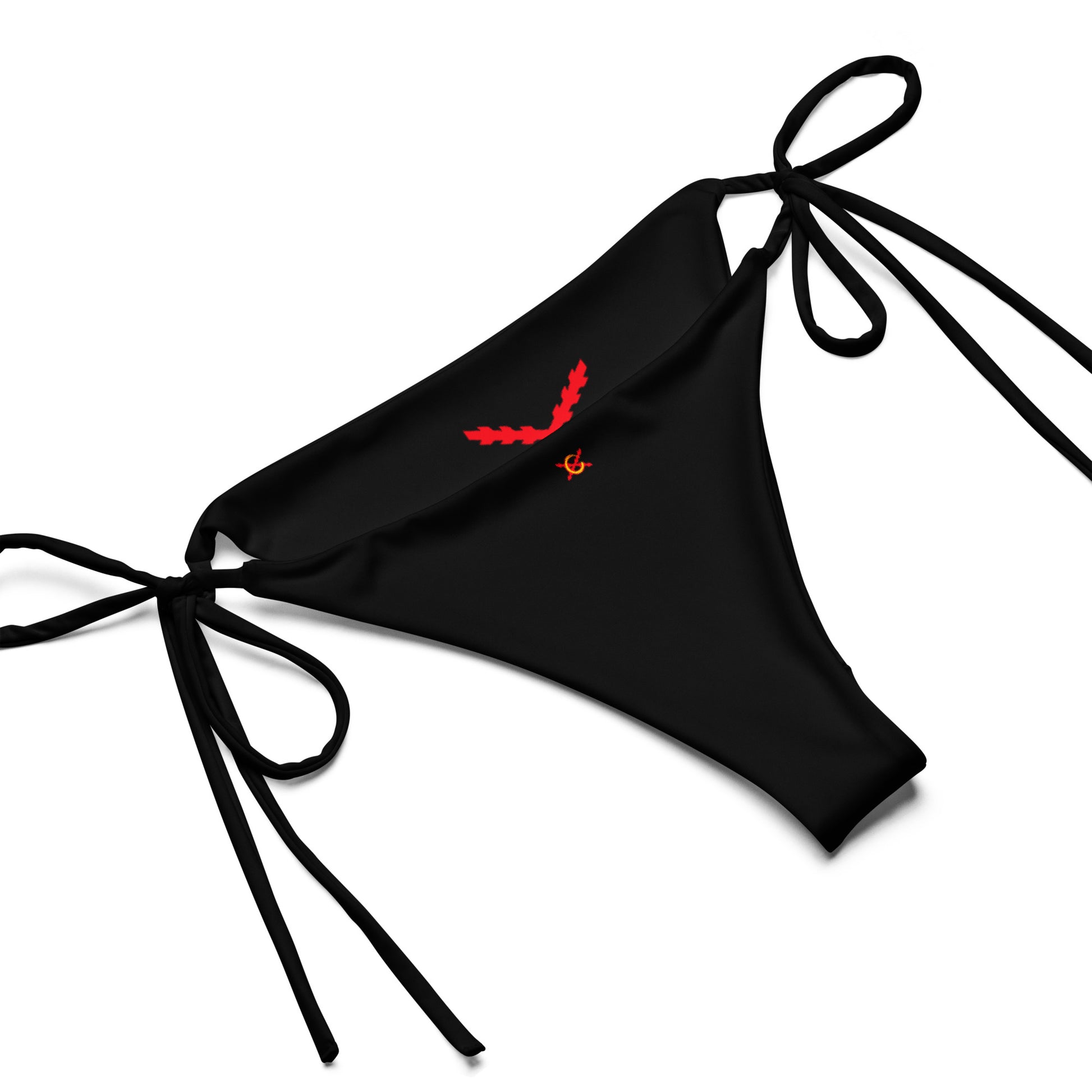 Bikini de triángulo Cruz de Borgoña negro - LaFlamencadeBorgoña