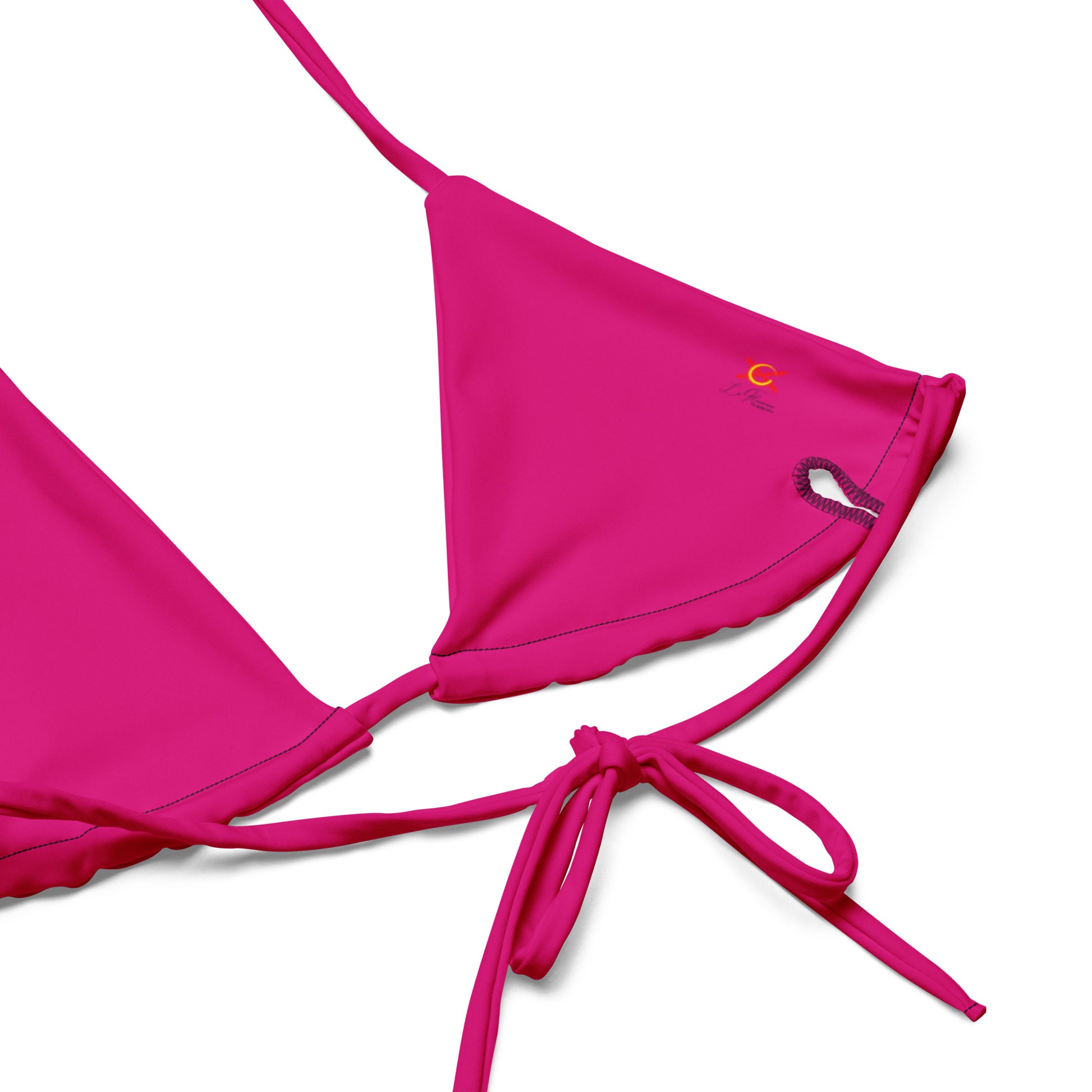 Comprar Bikini de triángulo Fucsia rosa capote Bandera España La Flamenca de Borgoña Patricia Muñoz VOX