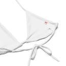 Bikini de triángulo Cruz de Borgoña blanco - LaFlamencadeBorgoña