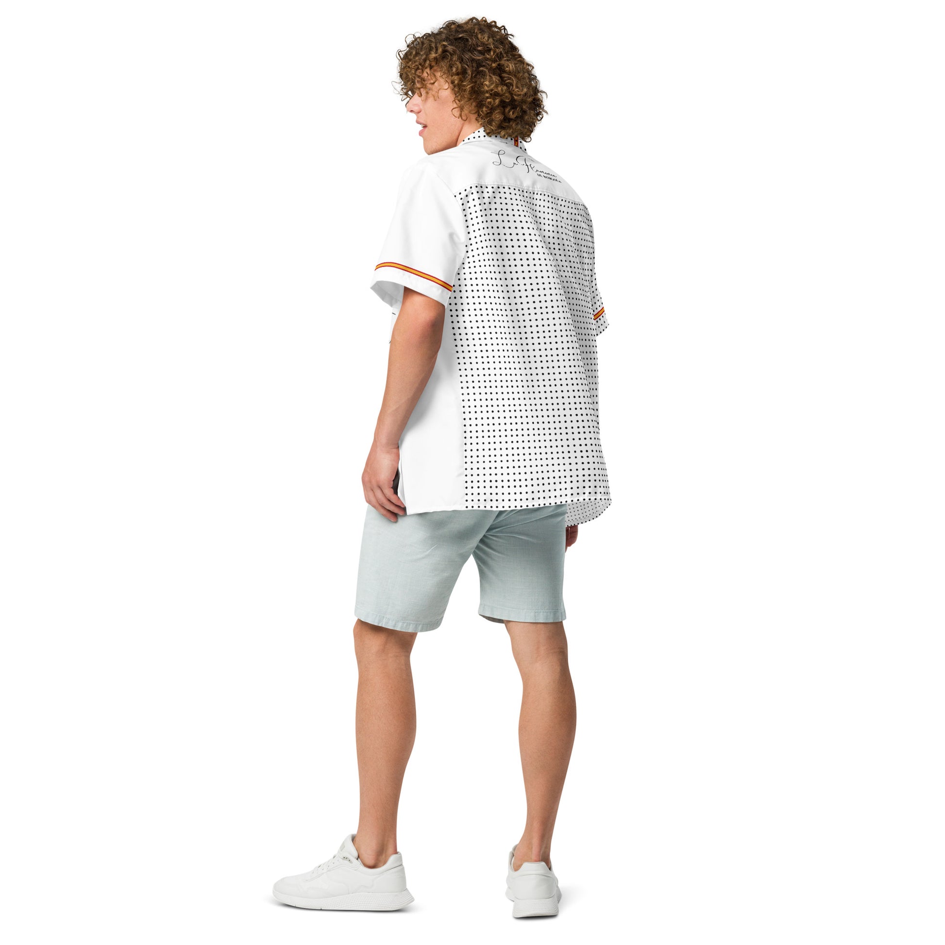 Comprar Camisa lunares La Flamenca de Borgoña manga corta unisex Bandera España La Flamenca de Borgoña Patricia Muñoz VOX