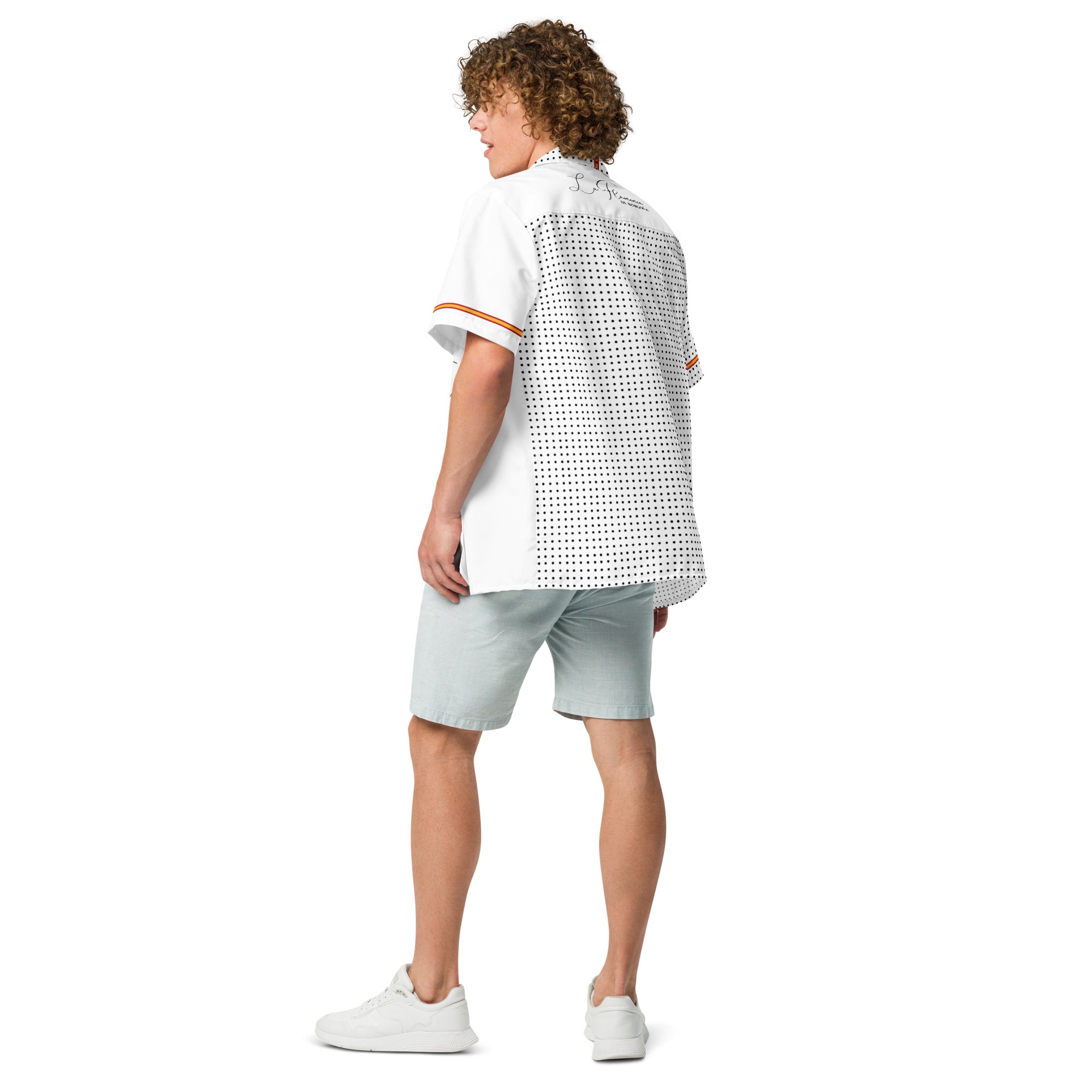 Comprar Camisa lunares La Flamenca de Borgoña manga corta unisex Bandera España La Flamenca de Borgoña Patricia Muñoz VOX