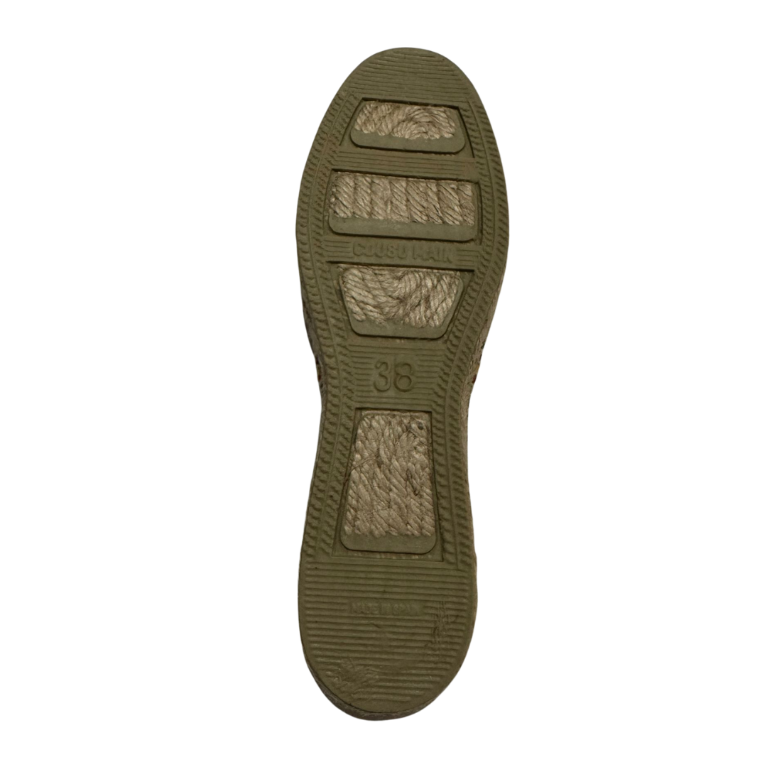 Comprar Alpargatas bandera de España verde - OFERTA Bandera España La Flamenca de Borgoña Patricia Muñoz VOX