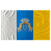 Bandera de Canarias 150x90 cm Satén