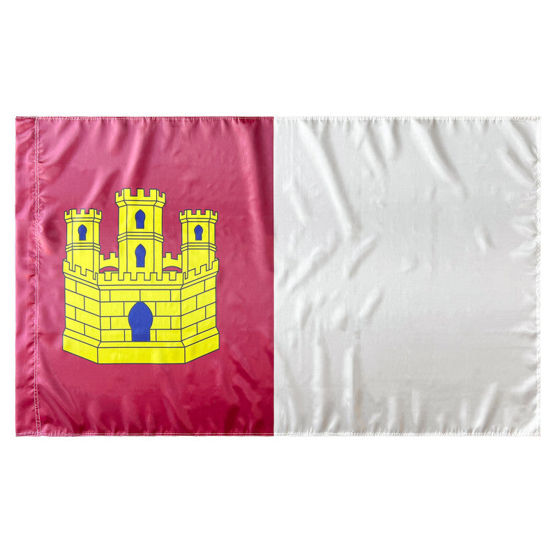 Bandera de Castilla-La Mancha Carmesí 150x90 cm Satén