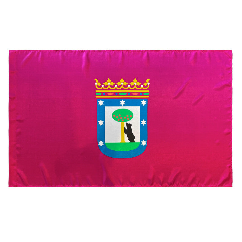 Bandera de la Ciudad de Madrid 150x90 cm Satén