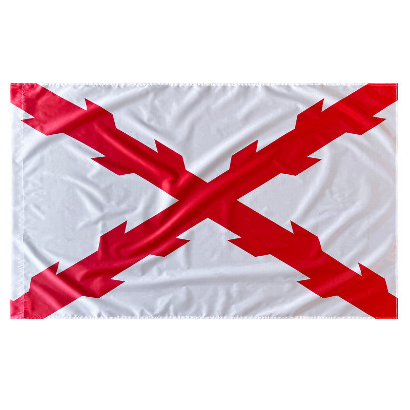 Bandera de la Cruz de Borgoña 150x90 cm Satén