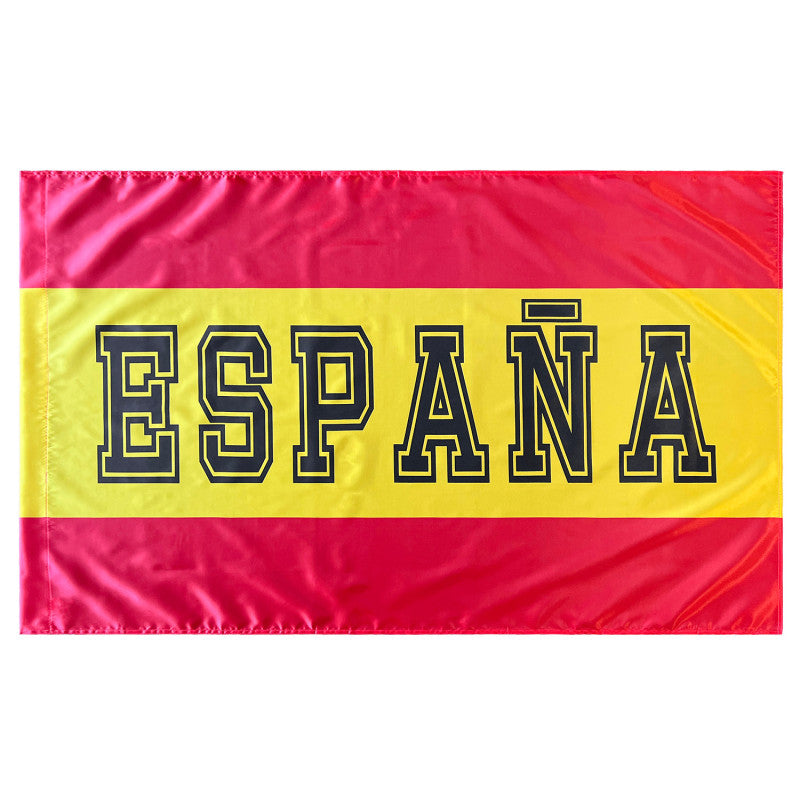 Bandera de España con Letra 150x90 cm Satén