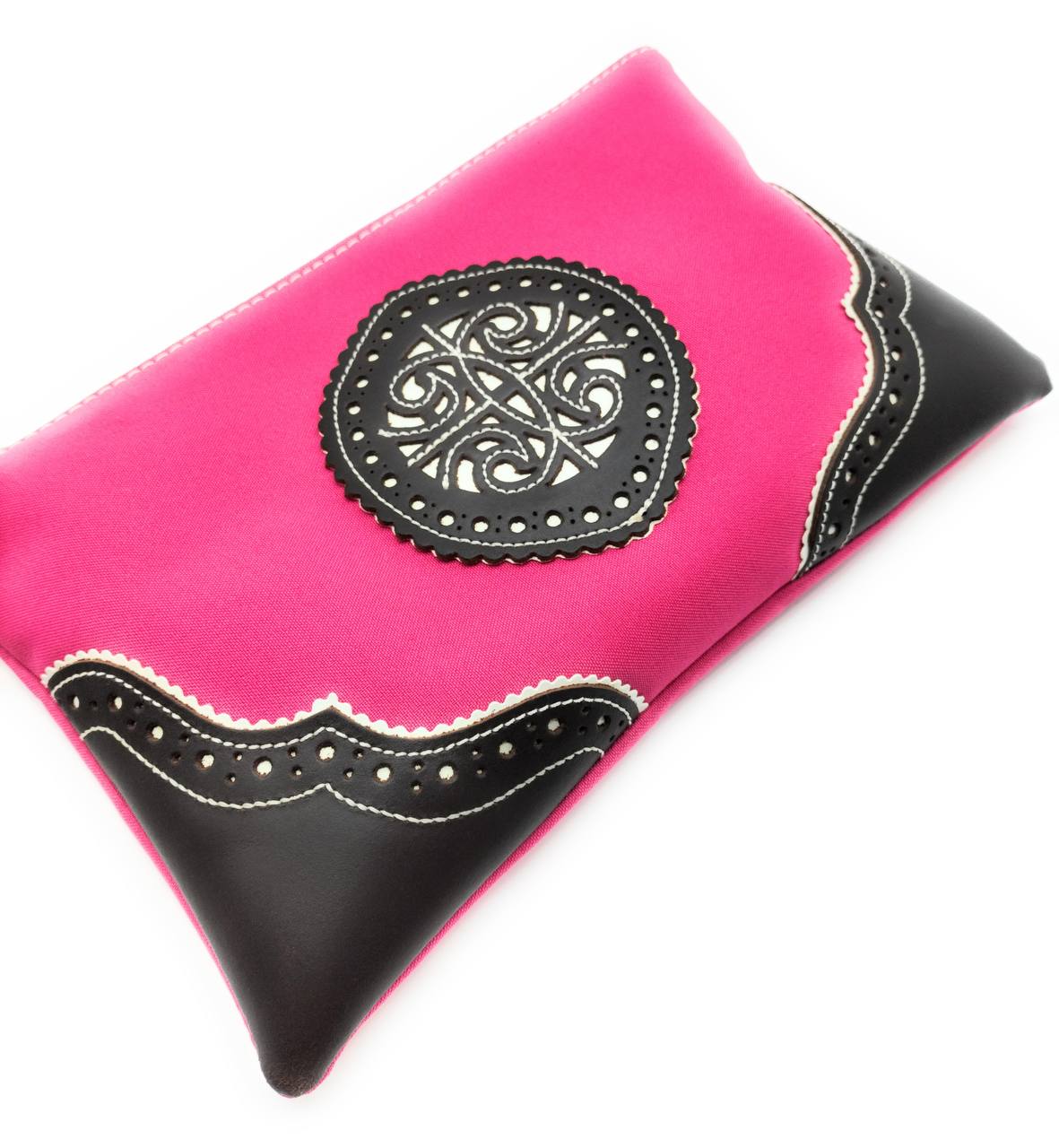 Bolso de mano Rosa capote y taurino - LaFlamencadeBorgoña