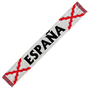 Bufanda ESPAÑA con Cruz Borgoña (130 x 20 cm)