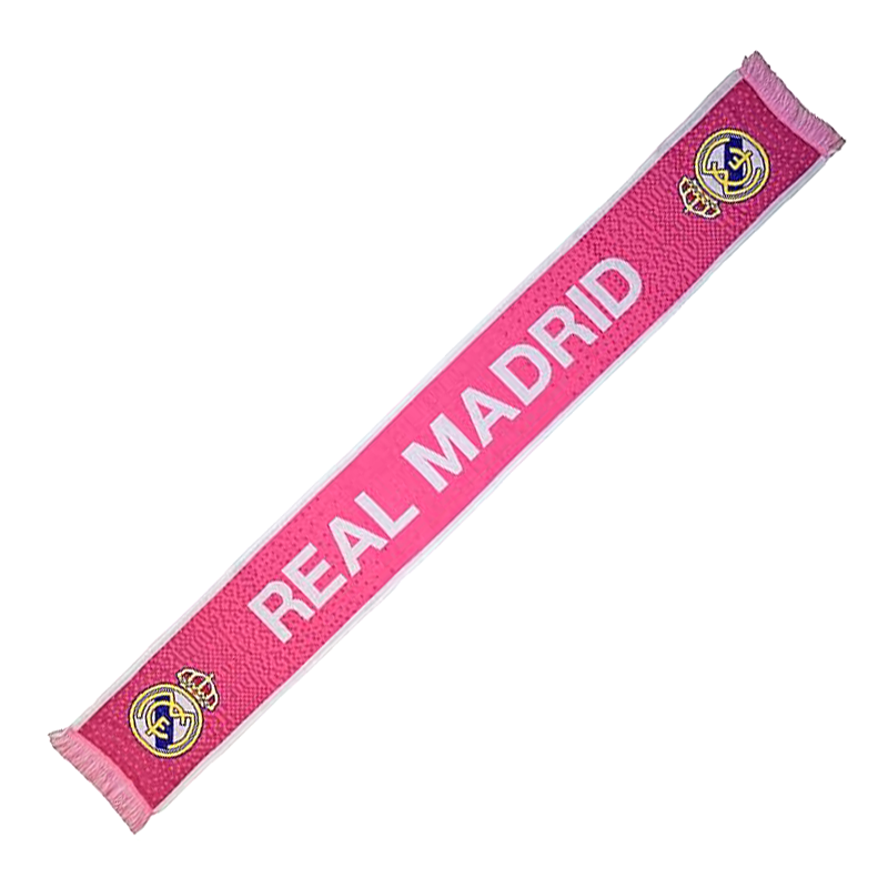Bufanda Real Madrid rosa (140 x 20 cm)