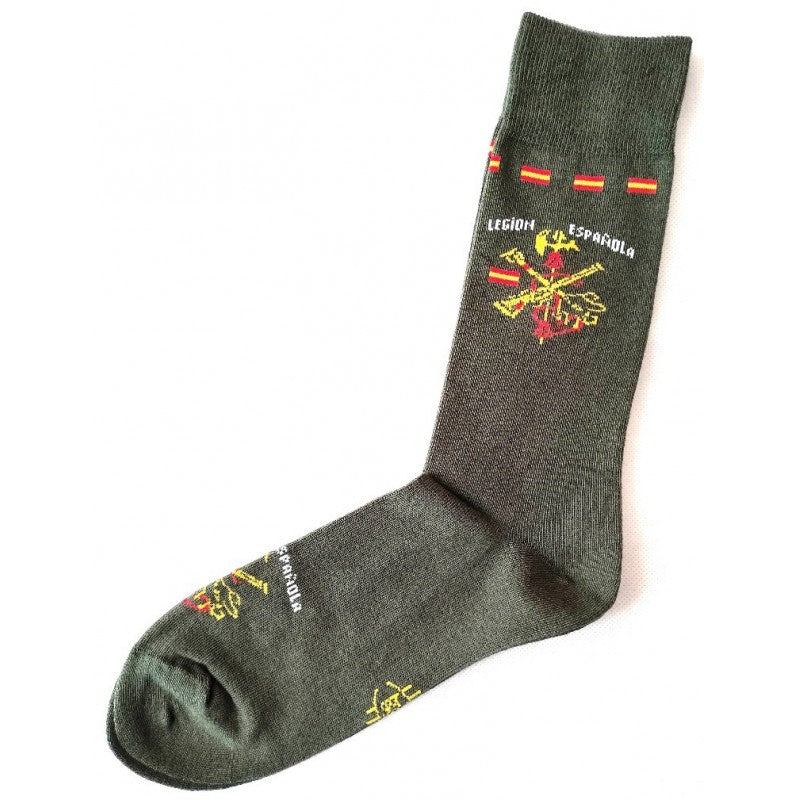 Calcetines Legión española con bandera España - LaFlamencadeBorgoña