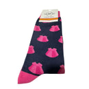 Comprar Calcetines taurinos Azul con rosa capote (copia) La Flamenca de Borgoña, Bandera de España, Cruz de Borgoña, Patricia Muñoz, VOX, Santiago Abascal