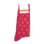 Comprar Calcetines hierros taurinos Rosa capote (copia) La Flamenca de Borgoña, Bandera de España, Cruz de Borgoña, Patricia Muñoz, VOX, Santiago Abascal