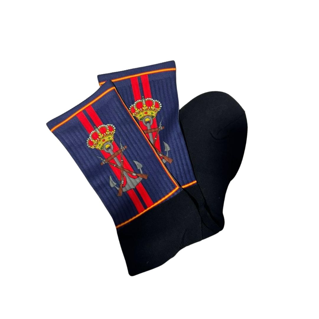 Calcetines Infantería de Marina con bandera España - LaFlamencadeBorgoña