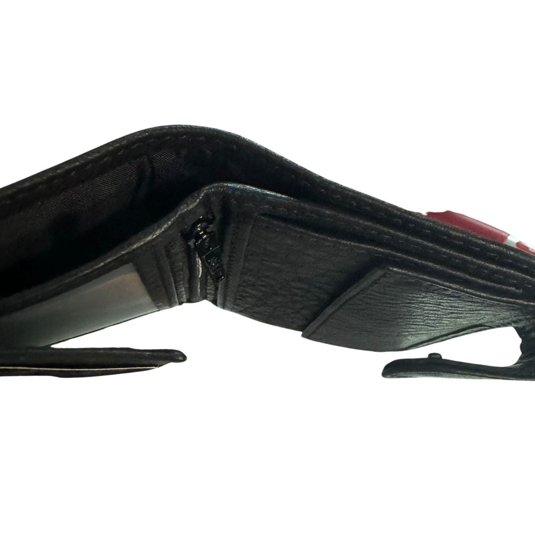 Comprar Cartera Guardia Civil negra con cierre solapa Bandera España La Flamenca de Borgoña Patricia Muñoz VOX