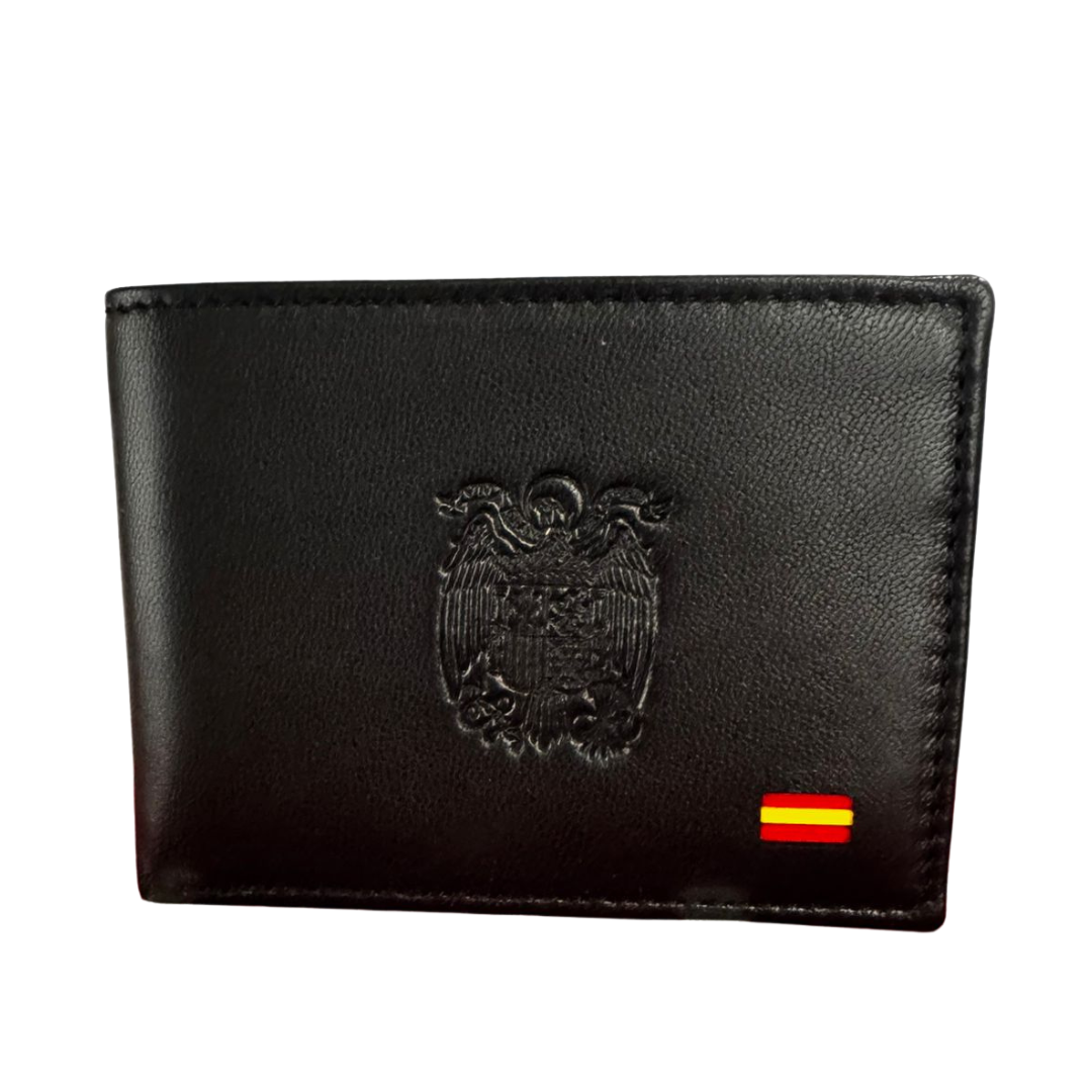 Burgunderfarbene Geldbörse mit Kreuz