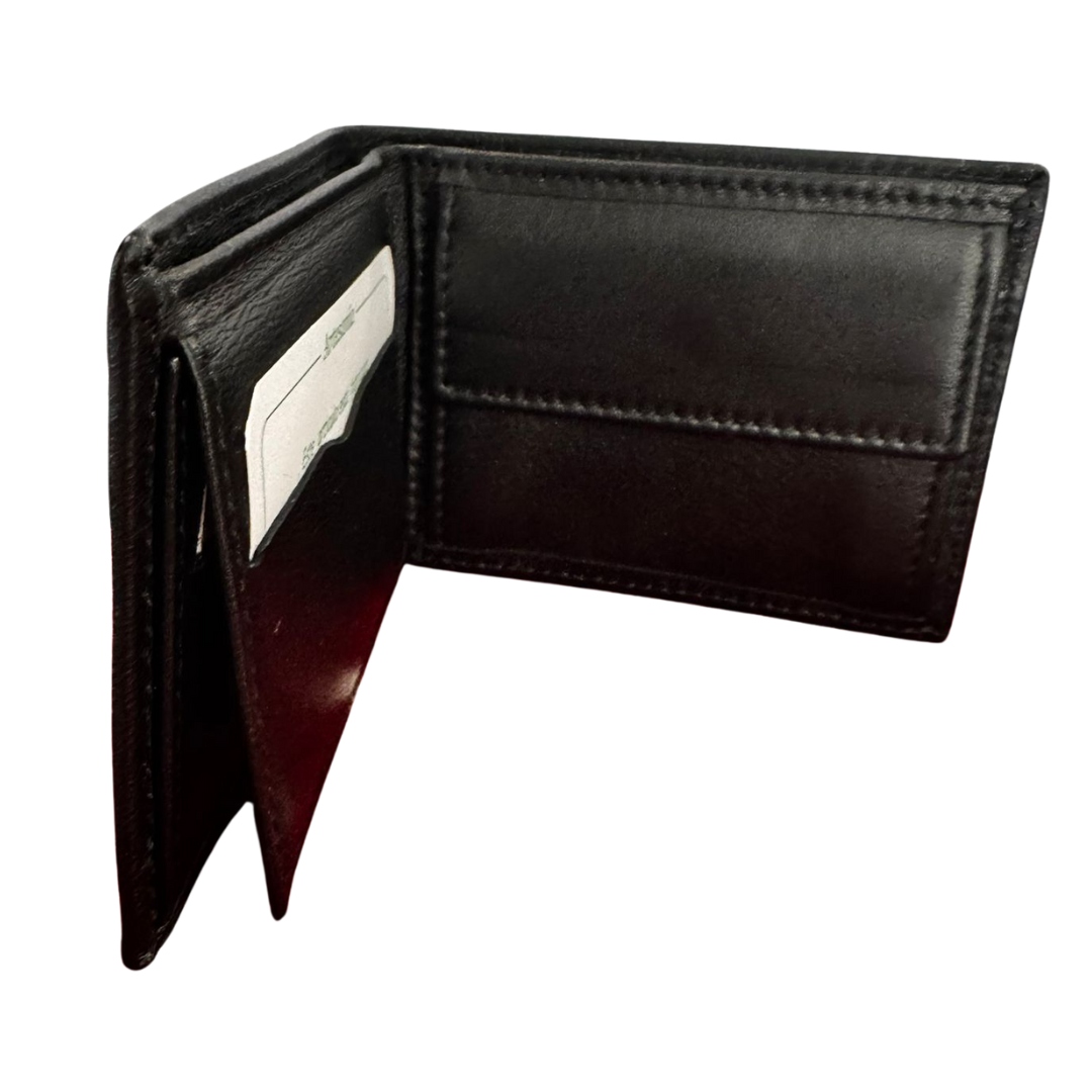 Burgunderfarbene Geldbörse mit Kreuz