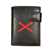 Cartera Cruz de Borgoña Vertical con cierre