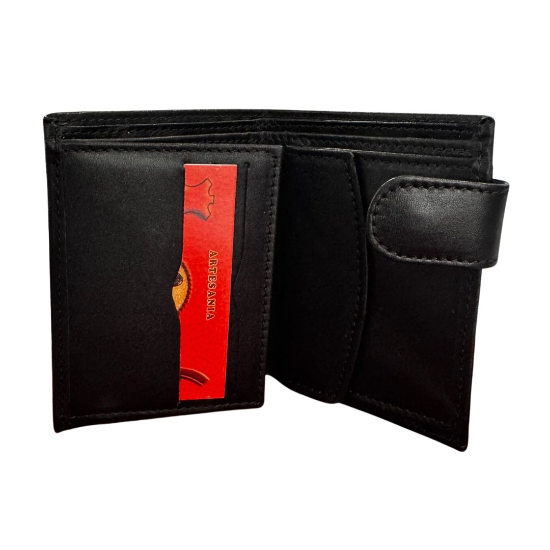 Cartera Cruz de Borgoña Vertical con cierre