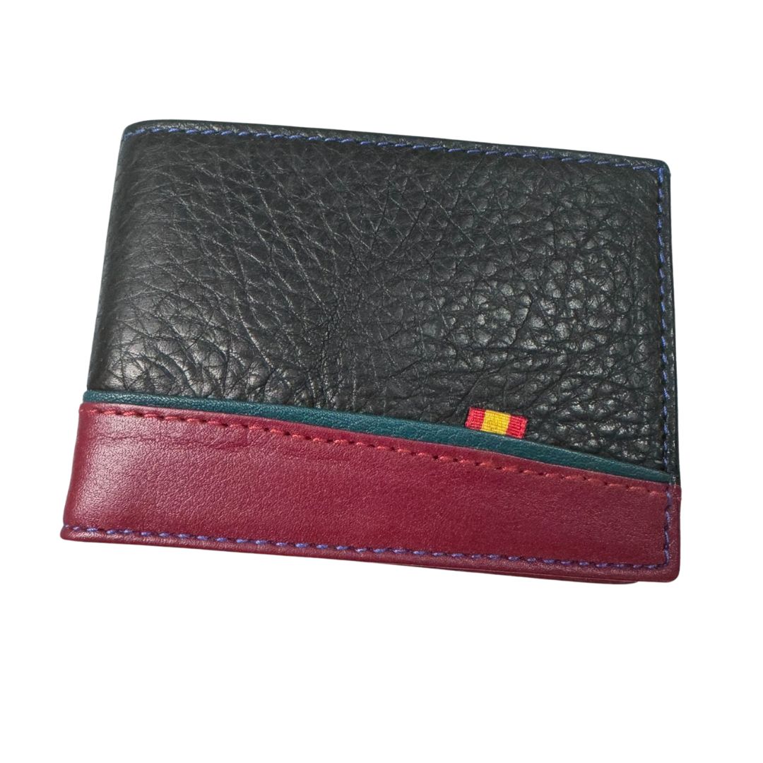 Cartera España Negra y Burdeos - LaFlamencadeBorgoña