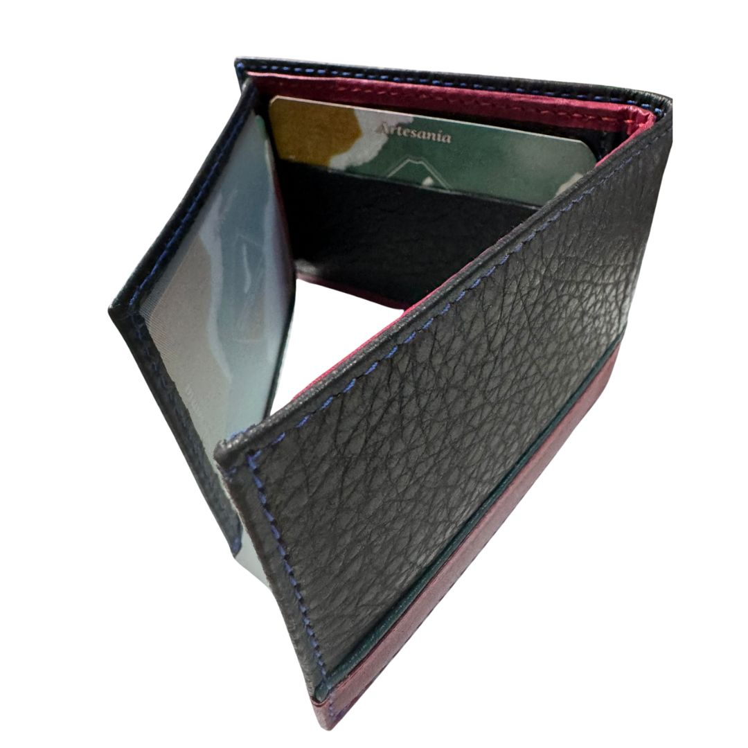 Cartera España Negra y Burdeos - LaFlamencadeBorgoña