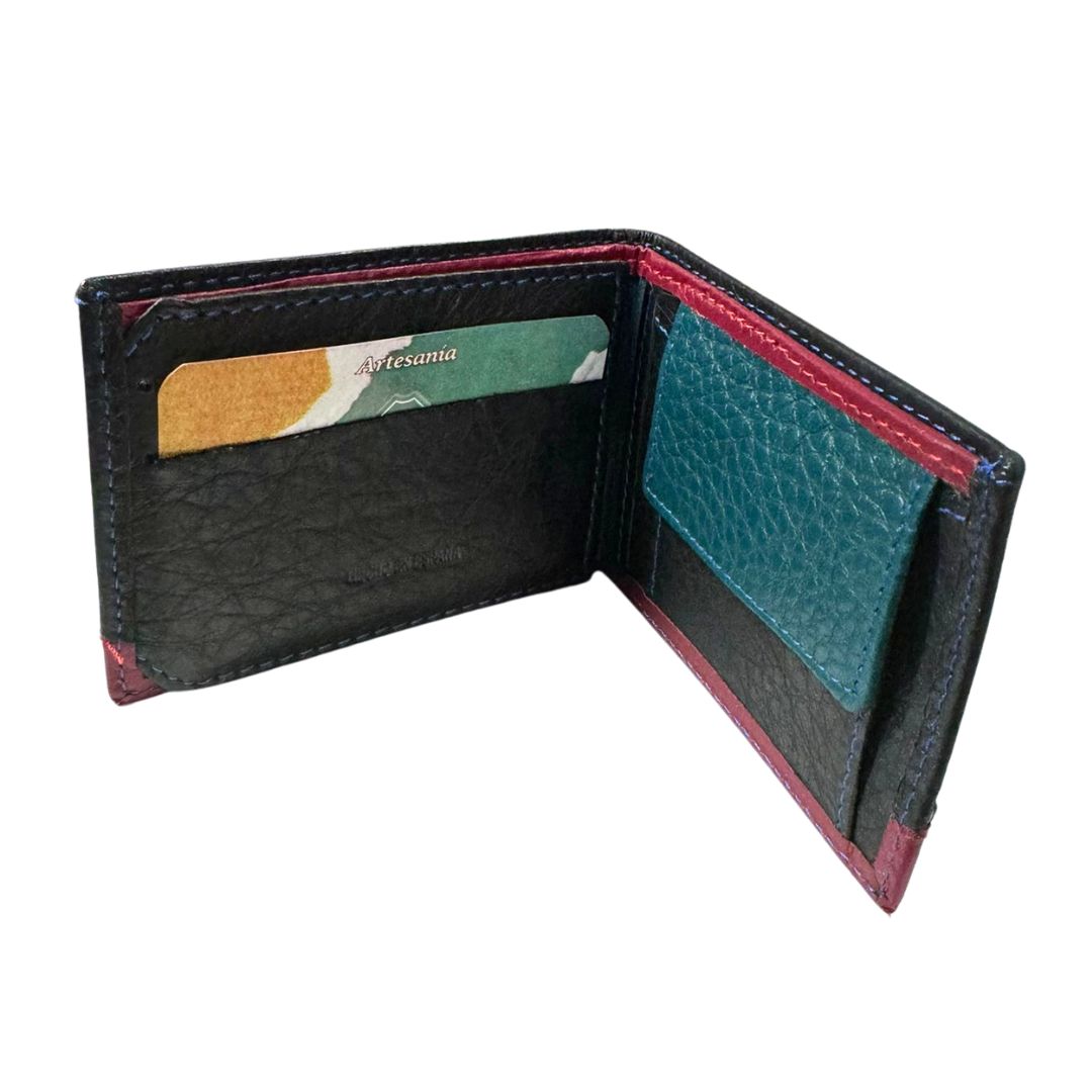 Cartera España Negra y Burdeos - LaFlamencadeBorgoña