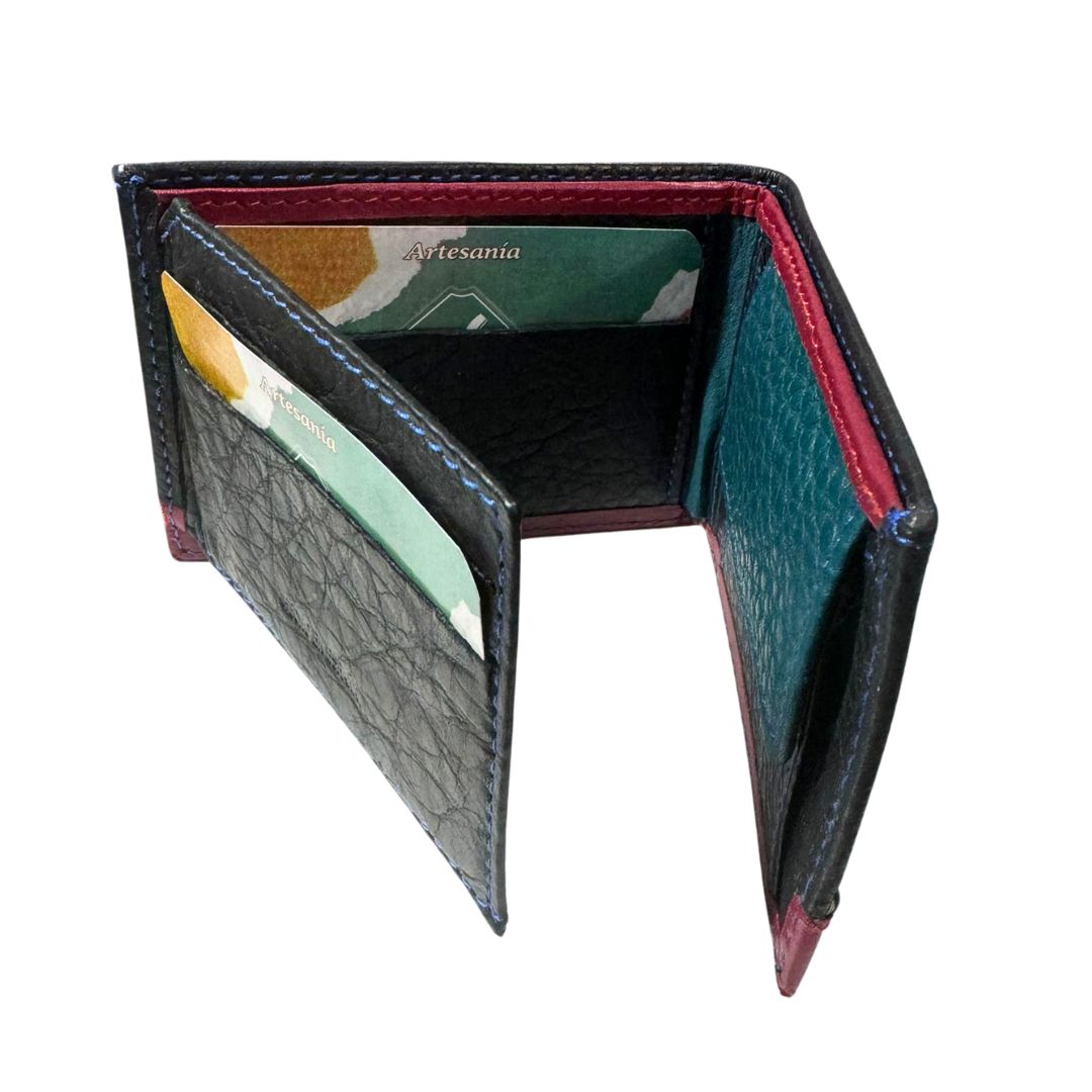 Cartera España Negra y Burdeos - LaFlamencadeBorgoña