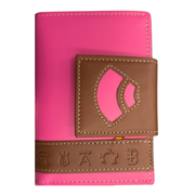 Cartera mujer piel Ubrique rosa capote Bandera España