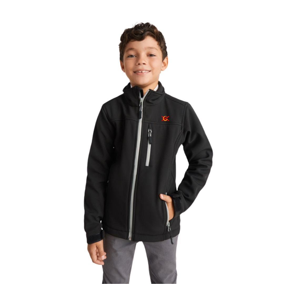 Comprar Chaqueta soft shell niños Bandera España La Flamenca de Borgoña Patricia Muñoz VOX