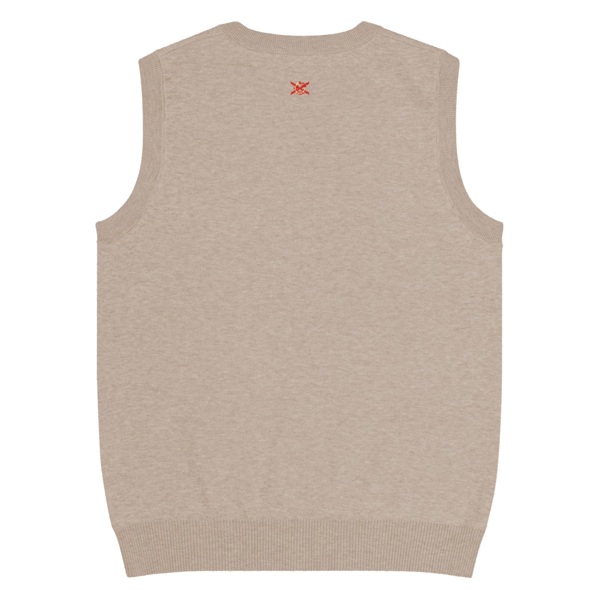 Comprar Chaleco de punto con cuello pico La Flamenca de Borgoña beig Bandera España La Flamenca de Borgoña Patricia Muñoz VOX