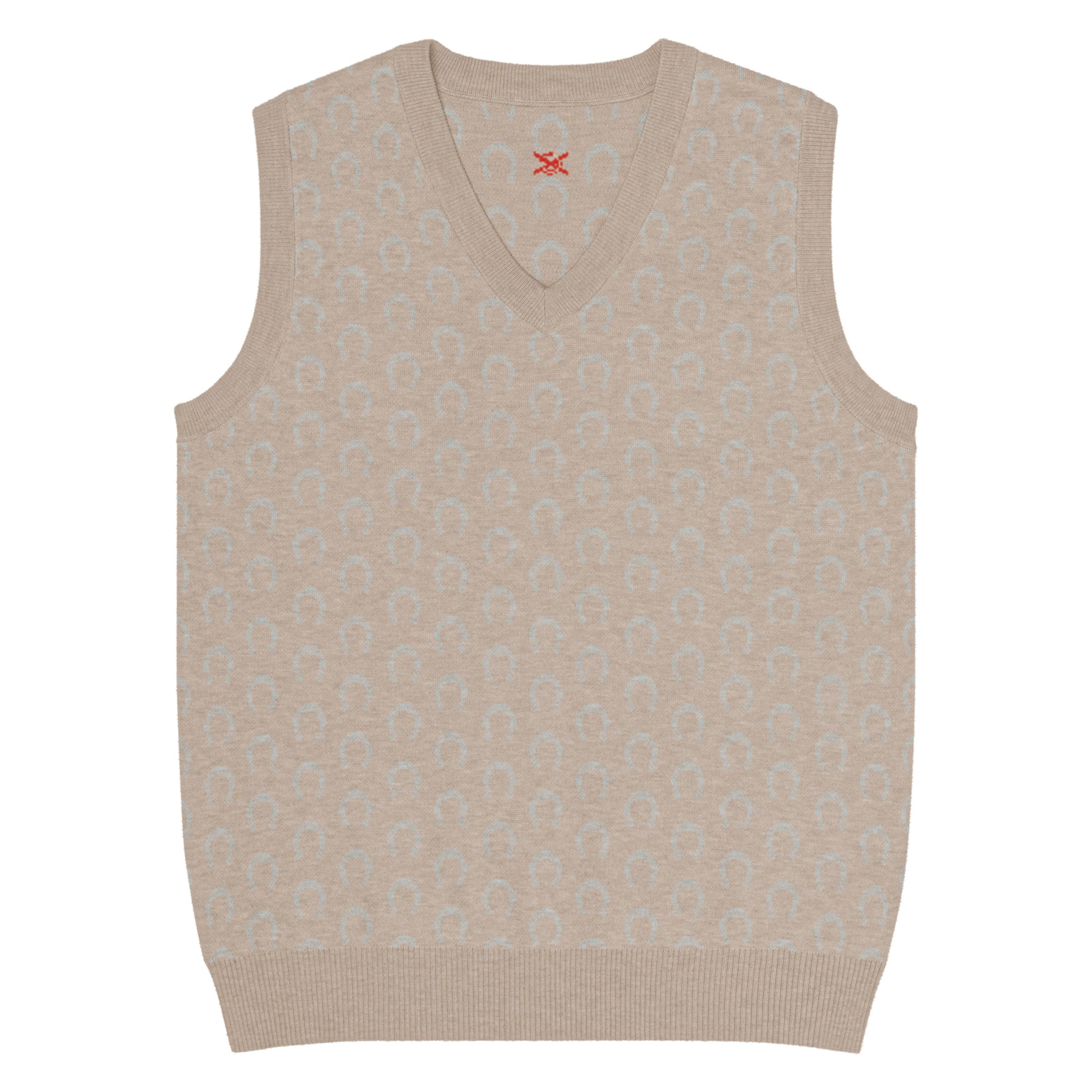 Comprar Chaleco Herraduras Caballista de punto con cuello pico Bandera España La Flamenca de Borgoña Patricia Muñoz VOX