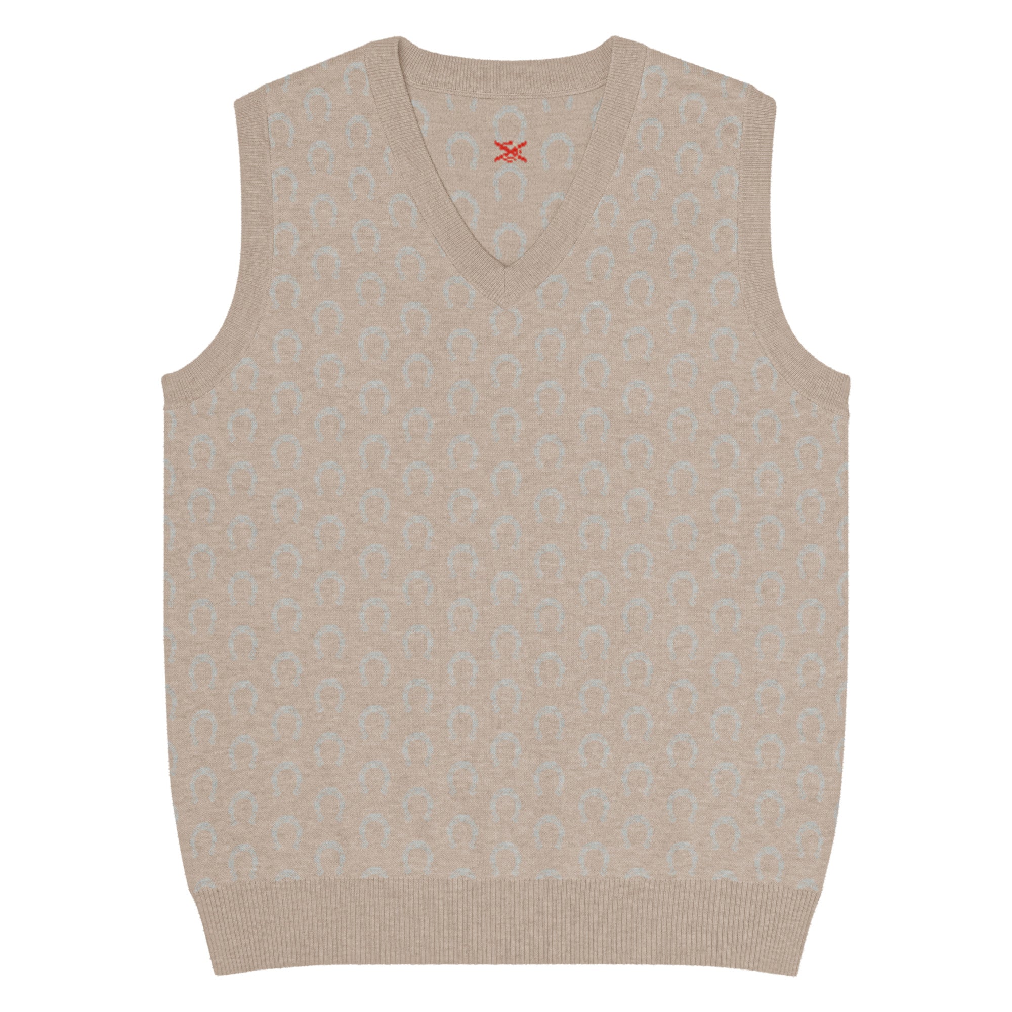 Comprar Chaleco Herraduras Caballista de punto con cuello pico Bandera España La Flamenca de Borgoña Patricia Muñoz VOX