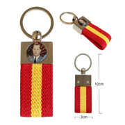 Llavero de Cinta Elástica Bandera de España con José Antonio Primo de Rivera