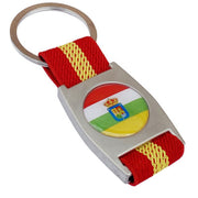Llavero Cinta Roja Escudo y Bandera de La Rioja y España