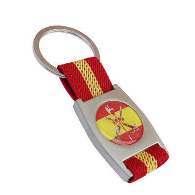 Llavero Cinta Roja Escudo de la Legión y Bandera de España