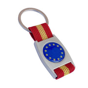 Llavero Cinta Roja Bandera de la Unión Europea y España