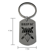 Llavero Metálico Grabado BRIPAC