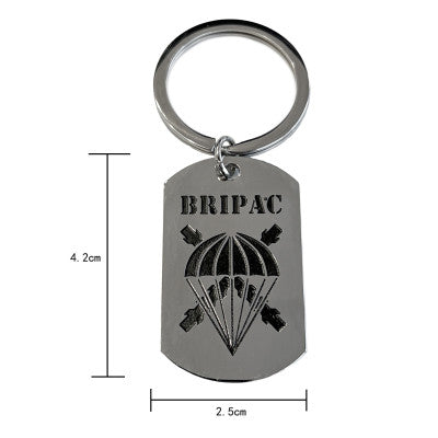 Llavero Metálico Grabado BRIPAC