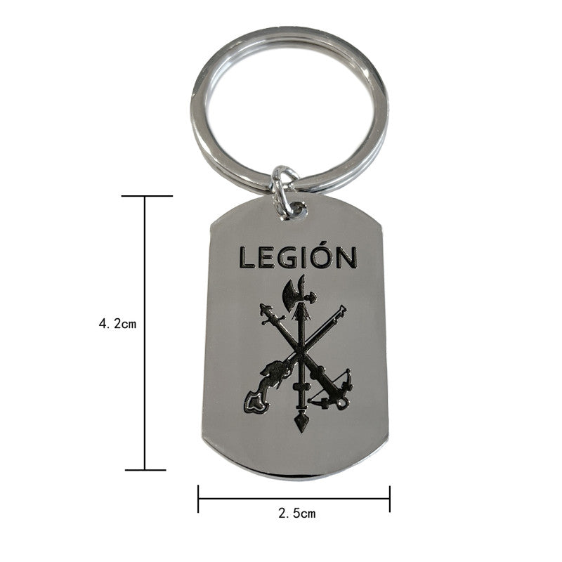 Llavero Metálico Grabado Legión Española